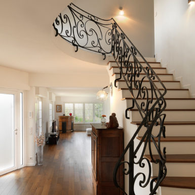 L’escalier de cette maison à Riedisheim a également fait l’objet de travaux de rénovation.